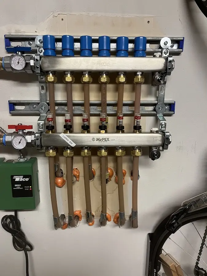 Plumber performing Leak Detection at a residential property in Gaithersburg